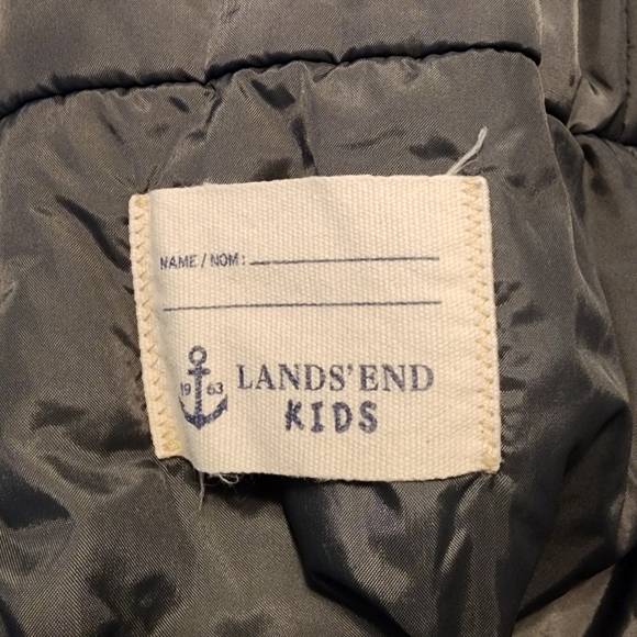 Kids Lands End Squall Waterproof Insulated Iron Knee Snow Bib Size 8 - Picture 9 of 11